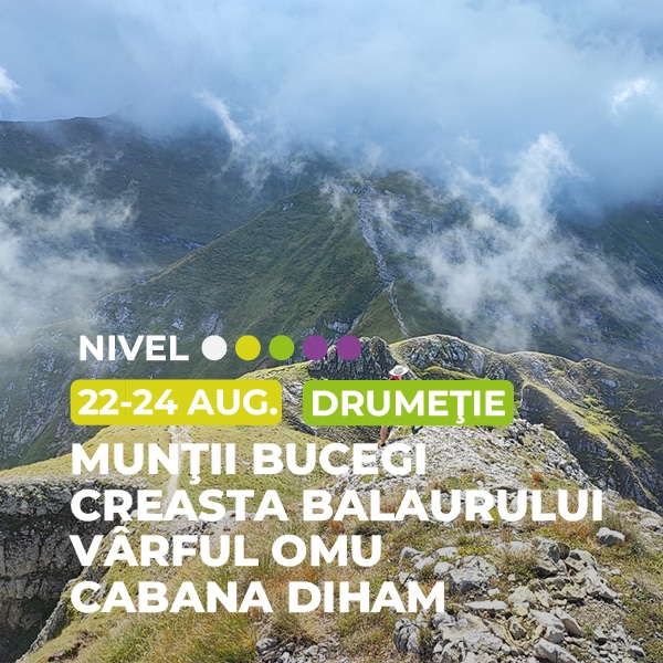 bucegi creasta balaurului varful omu cabana diham